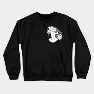 Back-sitting mermaid Crewneck Sweatshirt